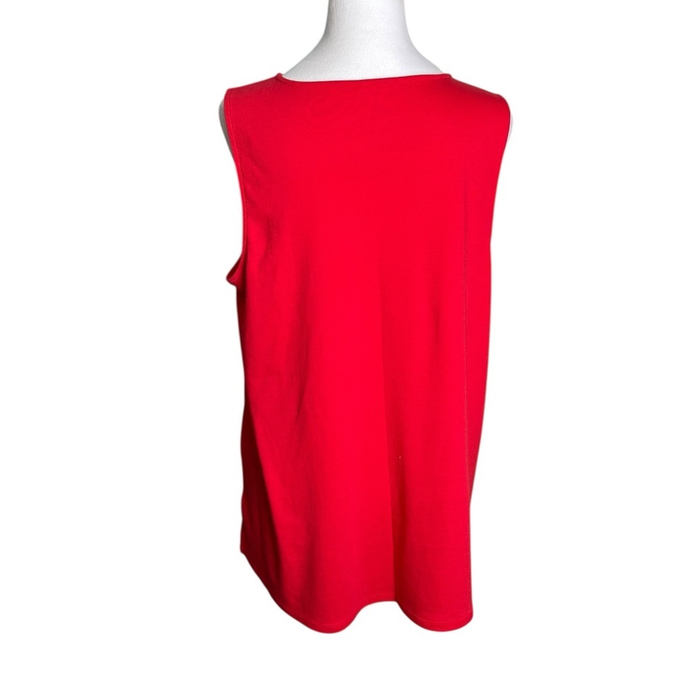 J. Jill Pima V-neck Geranium Tank Top Size L NWT - Picture 4 of 17